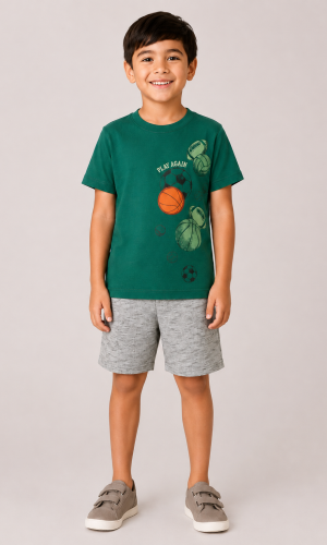 Conjunto Basquete Verde